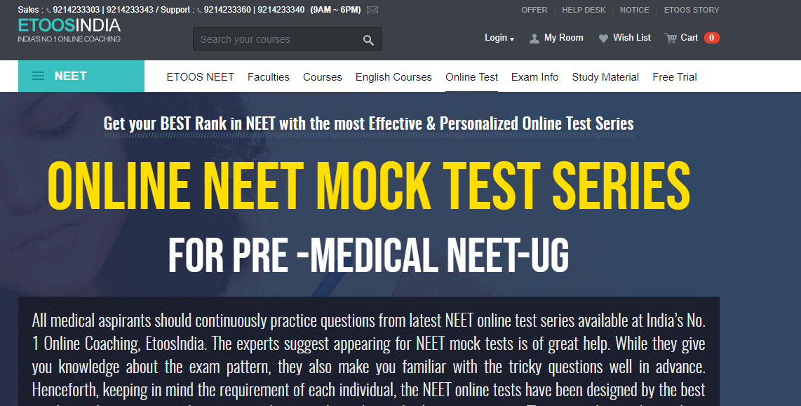 NEET Mock Tests by EtoosIndia