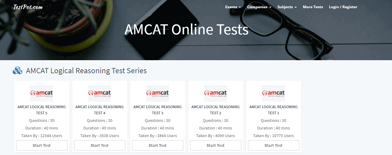 AMCET Mock Tests by Testpot