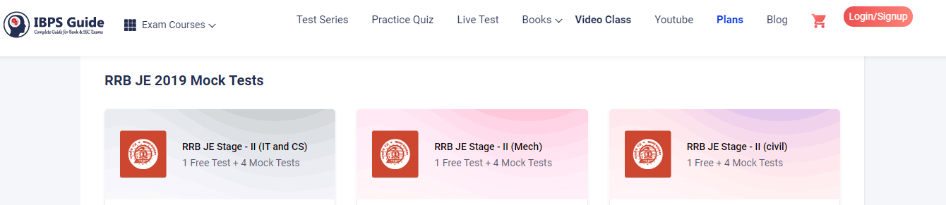 RRB JE Mock Tests by IBPSGuide