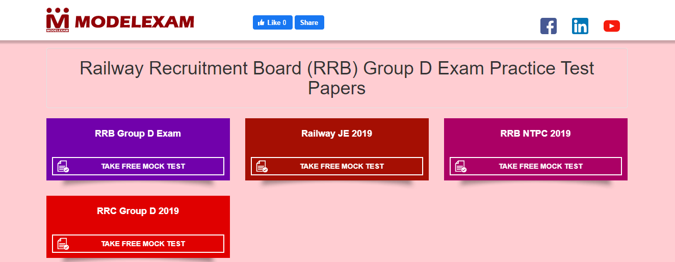 RRB Mock Tests by Modelexam