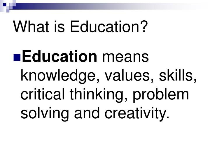 what-is-education