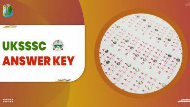 UKSSSC Answer Key
