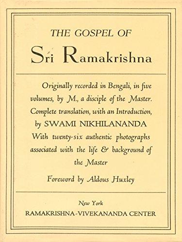 Gospel of Sri Ramakrishna