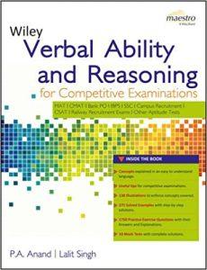 Wiley's Verbal Ability and Reasoning for Competitive Examinations