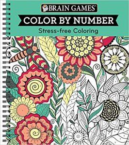 Brain Games - Color by Number Stress-Free Coloring (Green)